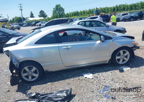 2006 Honda Civic Ex from USA, damaged, VIN 2HGFG12866H548086